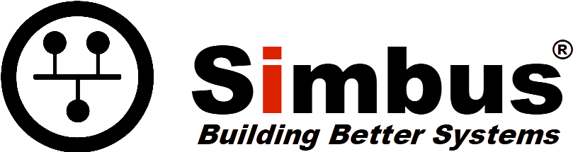 Simbus name, logo, and tagline