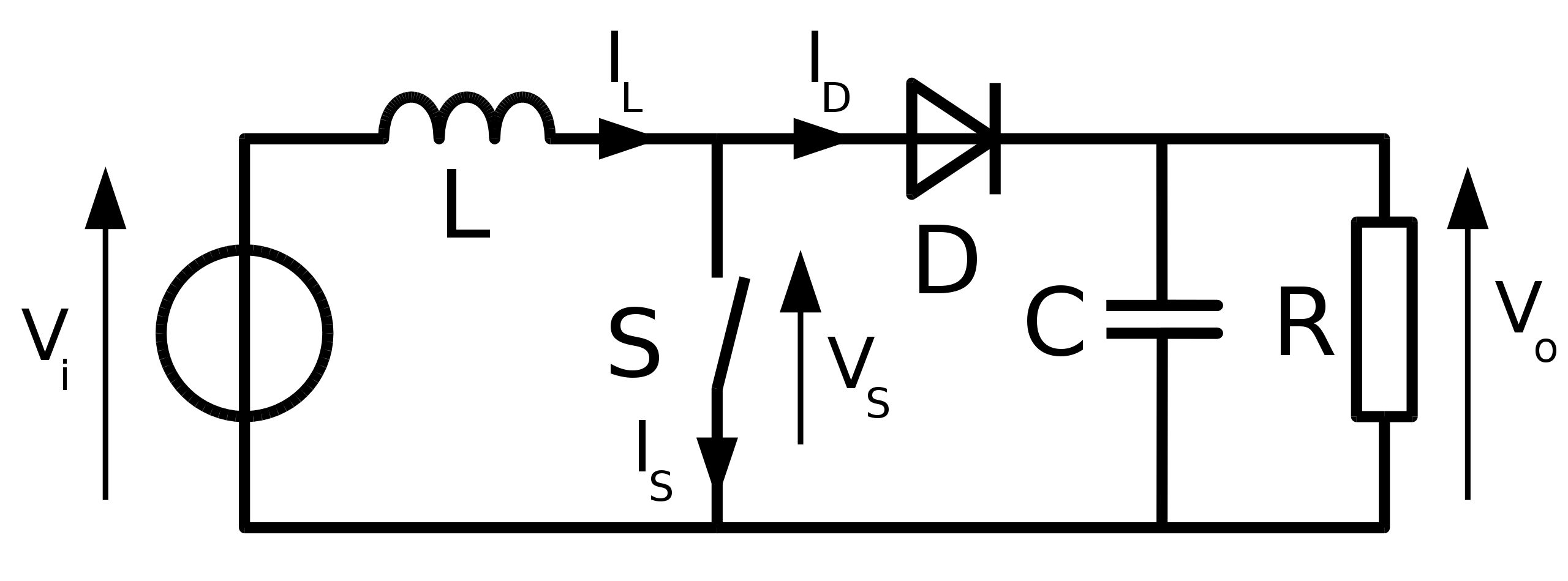 An asynchronous DC-DC boost (step up) converter.